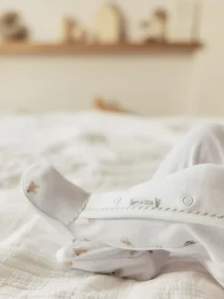 Blanc - Born in 2026 Bébé Combinaison de nuit & Chapeaux (0-9mois)