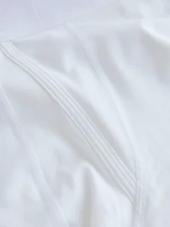 Blanc - Boxer A-Front en coton riche