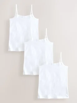 Blanc - Caracos à bretelles élastiques (1.5-16ans)