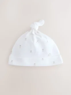 Blanc - Chapeaux à nouer pour bébé 3 paquet (0-12mths)