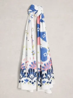 Blanc - Écharpe imprimée White Stuff Sophie