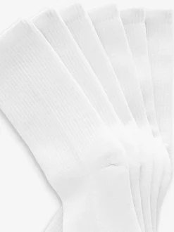 Blanc - Chaussettes de sport à semelles coussinées 3 Pack avec soutien de la voûte plantaire