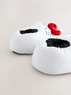 Blanc - Chaussons Hello Kitty en peluche
