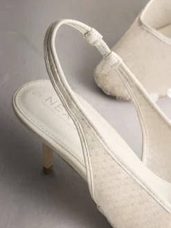 Blanc - Chaussures à talons Forever Comfort® à bout rond et à sequins