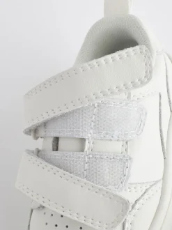 Blanc - Chaussures bébé Splash en cuir à fermeture scratch