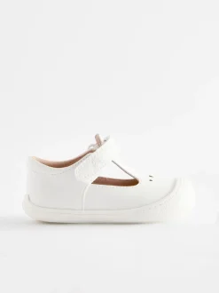 Blanc - Chaussures bébé style salomé