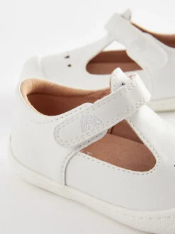 Blanc - Chaussures bébé style salomé