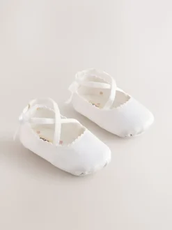 Blanc - Chaussures d’occasion à nœud bébé (0-24mois)