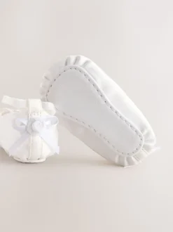 Blanc - Chaussures d’occasion à nœud bébé (0-24mois)