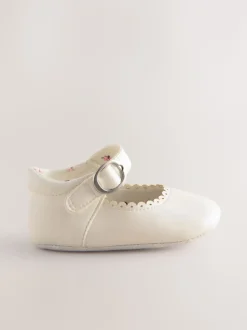 Blanc - Chaussures Mary Jane pour bébé (0-24mths)