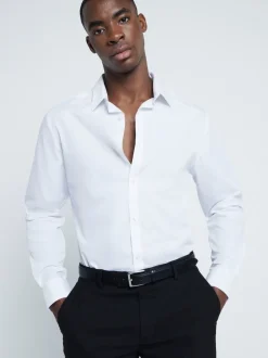 Blanc - Chemise formelle River Island slim