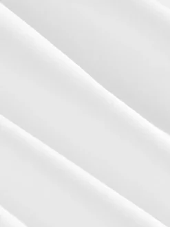 Blanc - Chemise élégante douce au toucher à manches longues