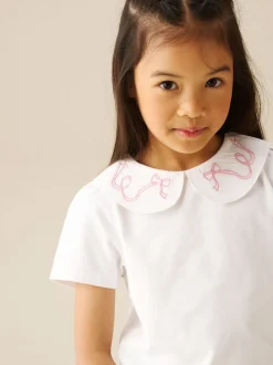 Blanc - Chemisier Angel & Rocket Emily à col Claudine