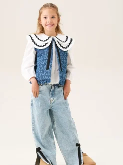 Blanc - Chemisier Angel & Rocket Leonie à pois double col