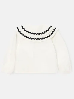 Blanc - Chemisier Angel & Rocket Leonie à pois double col