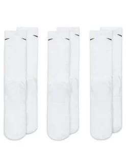 Blanc - Col rond - Lot de chaussettes Nike Everyday Cushioned Crew 3 (0)