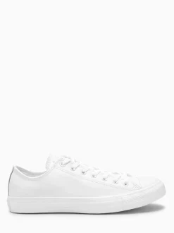 Blanc - Converse Leather Chuck Ox Trainers