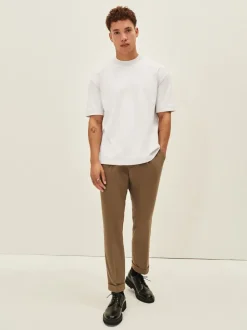 Blanc - Coupe ample - T-shirt épais