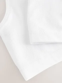 Blanc - Crop Tops Racer de Seamfree 2 Pack (7-16ans)