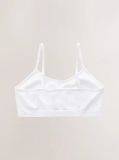Blanc - Crop Tops sans couture 2 Lot (7-16ans)