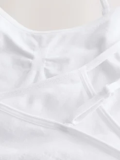 Blanc - Crop Tops sans couture 2 Lot (7-16ans)