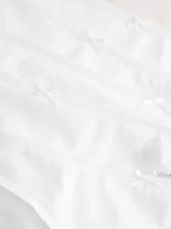 Blanc - Culotte en coton riche 5 Pack