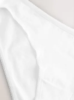 Blanc - Culotte en coton riche 5 Pack