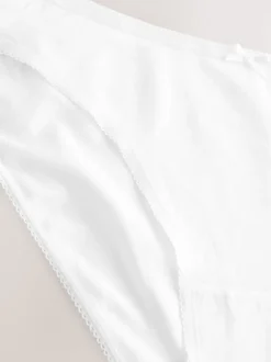 Blanc - Culotte en coton riche 5 Pack