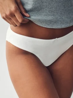 Blanc - Culotte en coton riche 5 Pack