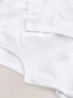 Blanc - Débardeur blanc à bordure en dentelle (1.5-16ans)