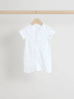 Blanc - Dors-bien zippé 100% coton Lot de 3 (0mois3ans)