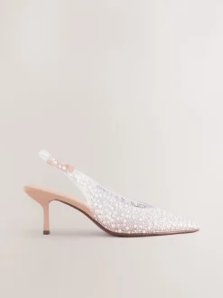 Blanc - Détail bijoux en vinyle à bout pointu Forever Comfort® À attache à l’arrière