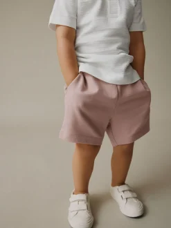 Blanc - Ensemble polo texturé à manches courtes et short (3mois7ans)