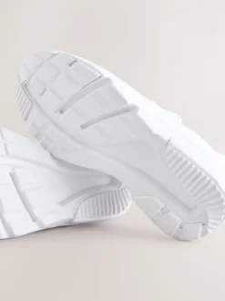 Blanc - Entraîneurs en dentelle élastique