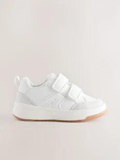 Blanc - Fermeture par contact Baskets à deux brides