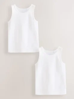 Blanc - Gilets thermiques 2 Pack (2-16ans)