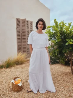 Blanc - Jupe Maxi d’été