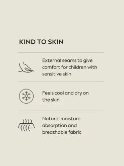 Blanc - Kind To Skin Manches longues T-shirt 2 Lot (9mths-12yrs)