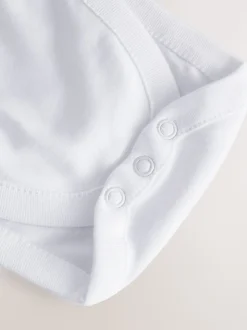 Blanc - Lot de 5 bodys à manches courtes pour dysplasie de la hanche