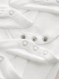 Blanc - Lot de 5 bodys à manches longues bébé dysplasie de la hanche