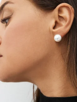 Blanc - Lot de 5 boucles d’oreilles effet perles