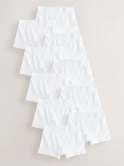 Blanc - Lot de 10 boxers (1.5-16ans)