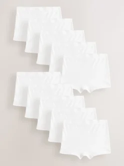 Blanc - Lot de 10 caleçons (2-16ans)