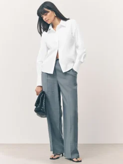 Blanc - Lot de 2 chemises ajustées extensibles indispensables à manches longues