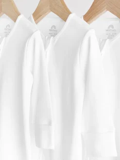 Blanc - Lot de 3 dors-bien bébé Essential zippées 100 % coton (0-3ans)