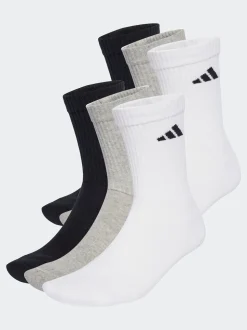 Blanc - Lot de 6 paires de chaussettes adidas à logo