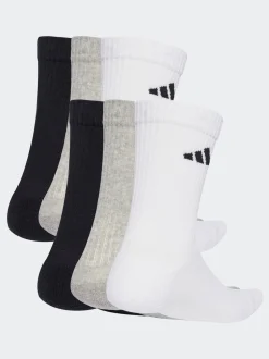 Blanc - Lot de 6 paires de chaussettes adidas à logo