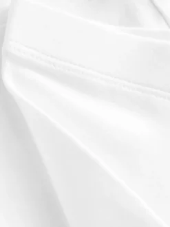 Blanc - Lot de 2 shorts de vélo extensibles en coton riche (3-16ans)