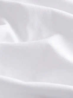 Blanc - Lot de 10 T-shirts Col en V 100% Coton Coupe ajustée