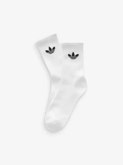 Blanc - Lot de chaussettes adidas originals Trefoil Col Rond Chaussettes 6
